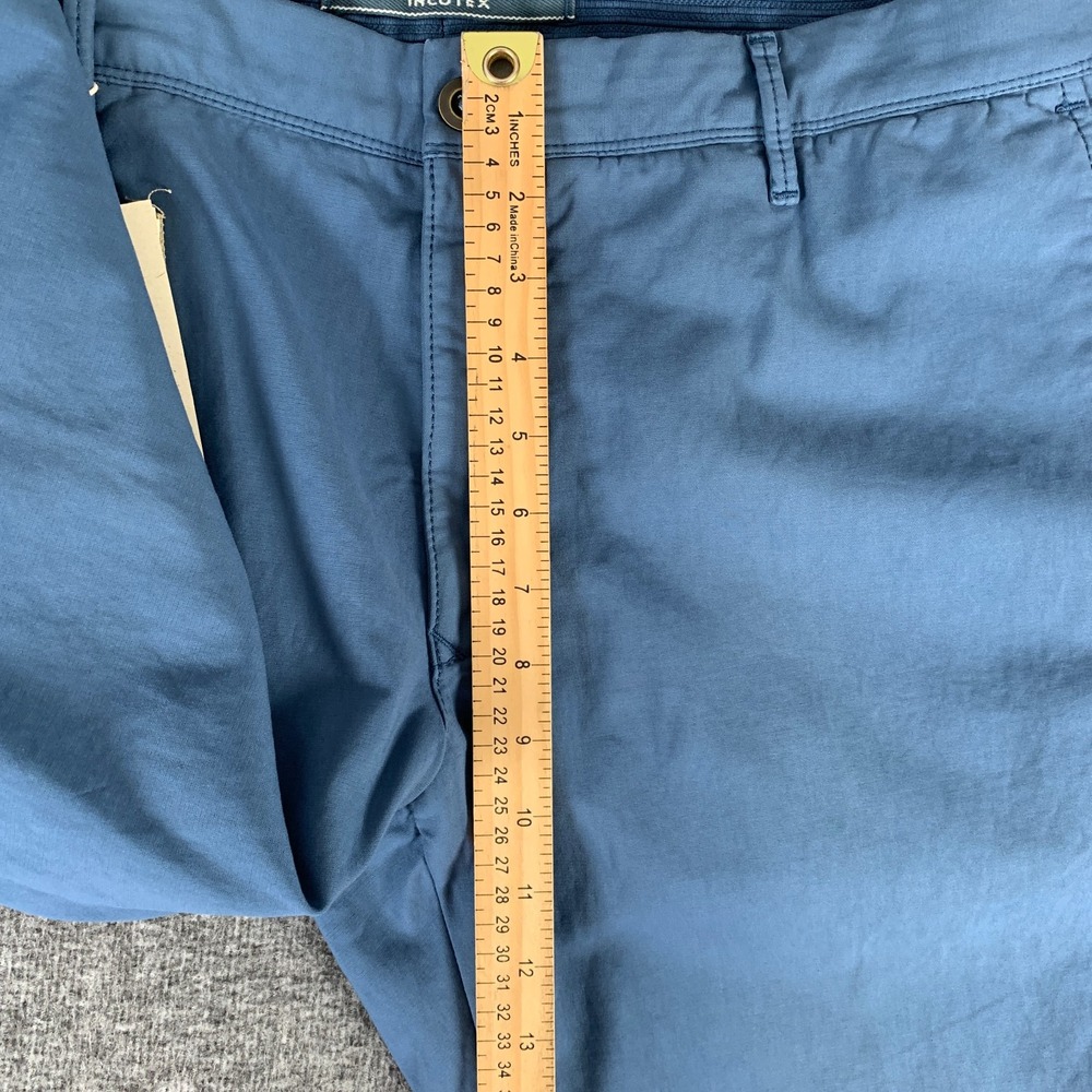 Incotex Pants Men 42x34 Blue Stretch Chino Trousers Slacks NEW - Picture 12 of 16